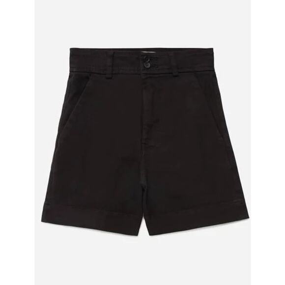 Everlane the Way High Canvas Short in Black Size 0 NWT - Picture 2 of 6
